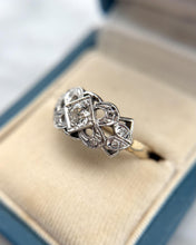 Vintage Two Toned Diamond Cocktail Ring