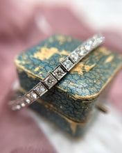 Vintage Platinum Old European Cut Diamond Tennis Bracelet 5 Carats