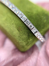 Vintage Platinum Old European Cut Diamond Tennis Bracelet 5 Carats