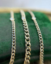 Estate Zoë Chicco Cuban Link Diamond Bracelet 14K Yellow Gold