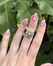 Vintage Diamond Cocktail Ring 14K White Gold