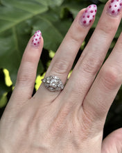 Vintage Platinum 0.5 Carat Diamond Engagement Ring