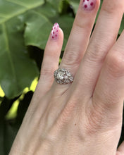 Vintage Platinum 0.5 Carat Diamond Engagement Ring