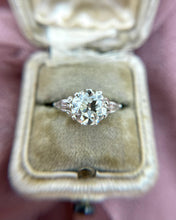 Vintage 2.28 Carat Old European Cut Diamond Engagement Ring