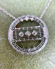 Vintage Art Deco Era Brooch Conversion Necklace