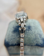 Vintage Platinum Diamond Ladies Wrist Watch