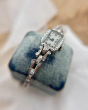 Vintage Platinum Diamond Ladies Wrist Watch