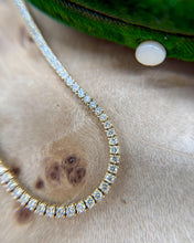 Clastic 4.5CTW Diamond Tennis Necklace 14K Yellow Gold