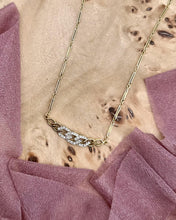 Vintage Watch Chain Style Diamond Necklace 18K Yellow Gold