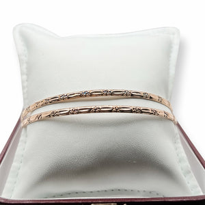 10K GOLD VICTORIAN BANGLES