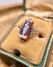 Vintage 14k Rose Gold Cameo Ring Size 6