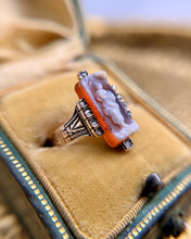 Vintage 14k Rose Gold Cameo Ring Size 6
