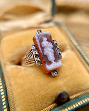 Vintage 14k Rose Gold Cameo Ring Size 6