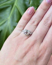 Vintage 1.96 Carat Old European-cut Diamond Engagement Ring GIA