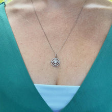 Vintage 1.3 Carat Diamond Necklace 14K White Gold