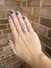 GIA Certified 3 carat Old European Cut Platinum Engagement Ring