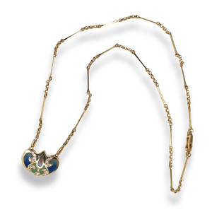 18K GOLD PLIQUE DU JOUR NECKLACE