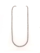 Clastic 4.5CTW Diamond Tennis Necklace 14K Yellow Gold