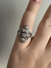 Vintage Platinum Diamond Cocktail Ring