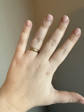 Vintage Orange Blossom 14K Wedding Band 1924