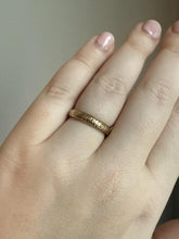 Vintage Orange Blossom 14K Wedding Band 1924