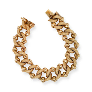 RETRO ITALIAN 18K GOLD LINK BRACELET