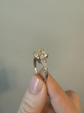 Art Deco 3.20 Carat Old European Cut Diamond Engagement Ring GIA