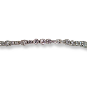 RETRO DIAMOND AND PLATINUM BRACELET
