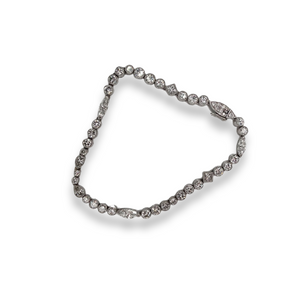 RETRO DIAMOND AND PLATINUM BRACELET
