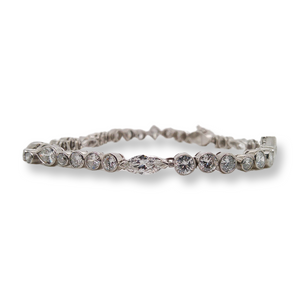 RETRO DIAMOND AND PLATINUM BRACELET