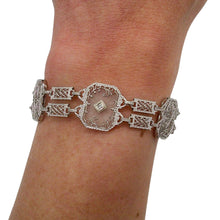 ART DECO CAMPHOR FILIGREE BRACELET