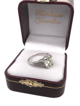 Platinum 3.53 Carat Edwardian Era Diamond Engagement Ring