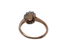 Victorian Era Rose Gold Opal & Diamond Cocktail Ring