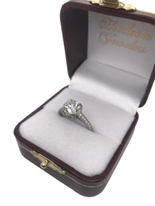 Edwardian Era Platinum 2.21 Carat Old Mine Cut Engagement Ring