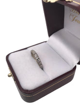 Vintage Engraved 14K White Gold Wedding Band Size 5.5