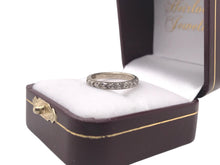 Vintage Engraved 14K White Gold Wedding Band Size 5.5