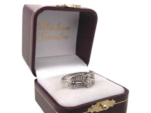Retro Era Platinum Diamond Band Style Ring
