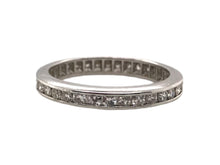 Vintage Platinum Diamond Eternity Band Size 6