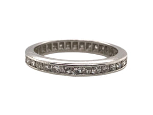 Vintage Platinum Diamond Eternity Band Size 6
