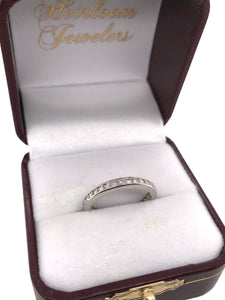 Vintage Platinum Diamond Eternity Band Size 6