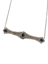 Antique Pearl Diamond & Sapphire Conversion Necklace