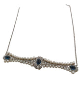 Antique Pearl Diamond & Sapphire Conversion Necklace