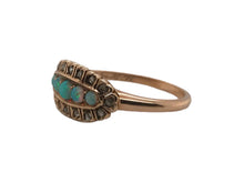 Victorian Rose Gold Opal & Rose Cut Diamond Diamond Ring