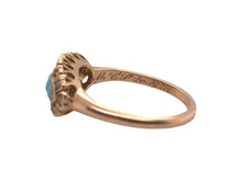 Victorian Rose Gold Opal & Rose Cut Diamond Diamond Ring