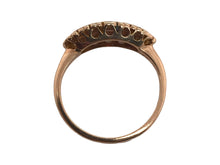 Victorian Rose Gold Opal & Rose Cut Diamond Diamond Ring