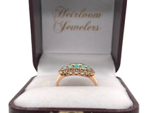 Victorian Rose Gold Opal & Rose Cut Diamond Diamond Ring