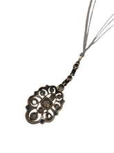 Georgian Era Old Mine Cut Brown Diamond & Sapphire Necklace