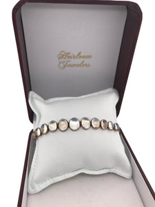 Victorian Era Rose Gold Moonstone Bracelet
