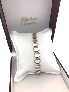 Victorian Era Rose Gold Moonstone Bracelet