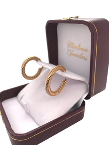 Vintage 14K Gold Hoop Earrings